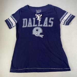 Dallas Cowboys Her Style Football T-shirt size Medium Blue Star logo